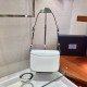 Prada Brushed leather shoulder bag