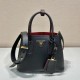 Prada Double Saffiano leather mini bag Size: 25x18.5x12.5cm