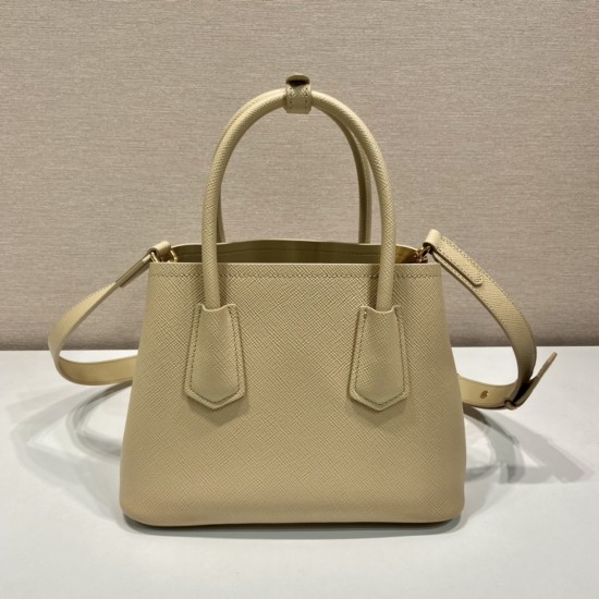 Prada Double Saffiano leather mini bag Size: 25x18.5x12.5cm