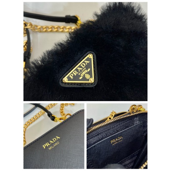 Prada Saffiano leather mini pouch