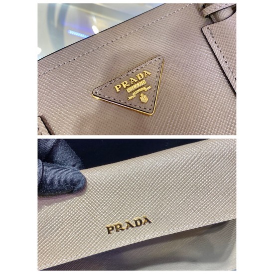 Medium Saffiano Leather Double Prada Bag