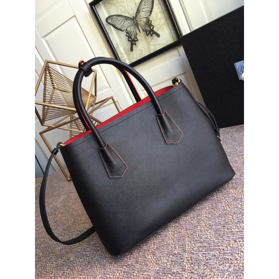 Medium Saffiano Leather Double Prada Bag