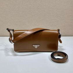 Brushed leather Prada Femme bag  Size:26x12x4.8cm