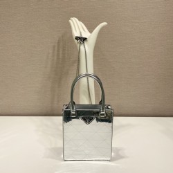 Prada Small brushed leather tote