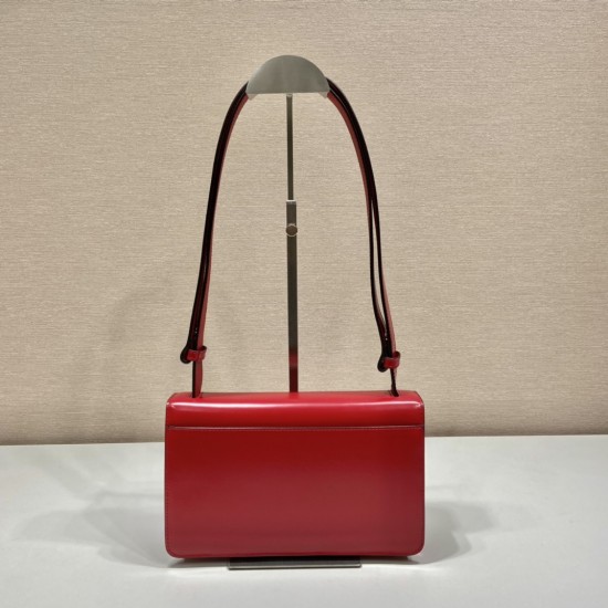 Prada Emblème brushed-leather bag