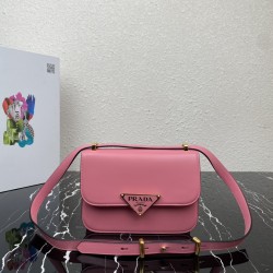 Prada Emblème Saffiano shoulder bag Size:22x16x6CM