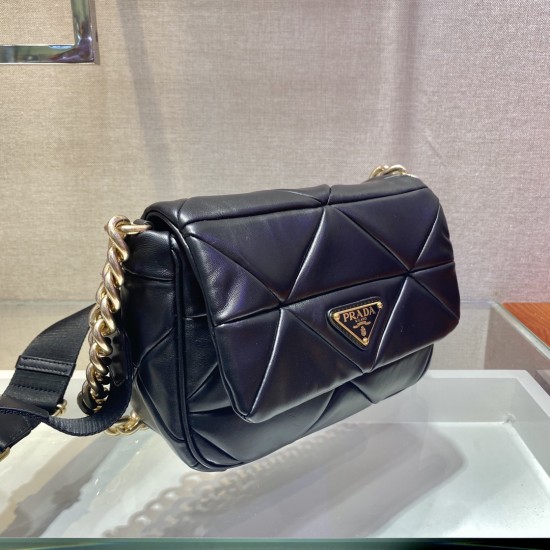 Prada System nappa patchwork shoulder bag