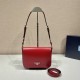 Prada Brushed leather shoulder bag