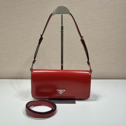 Brushed leather Prada Femme bag  Size:26x12x4.8cm