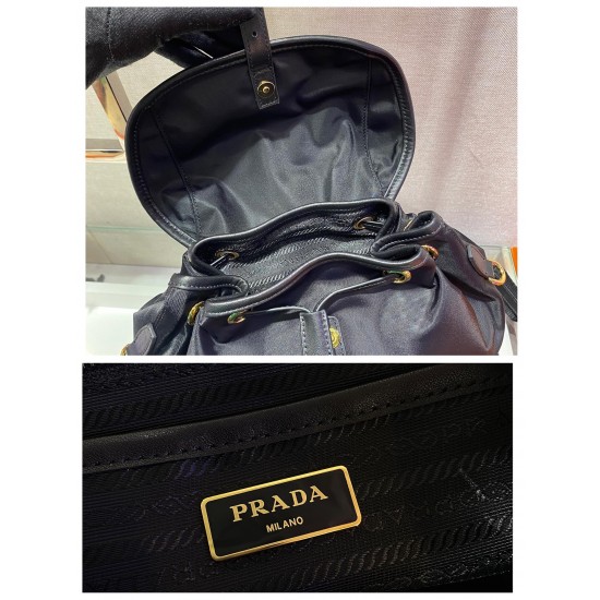 Prada Small Re-Nylon backpack  Size:24x28x12cm