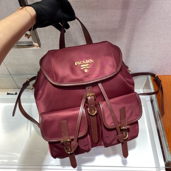 Prada Small Re-Nylon backpack  Size:24x28x12cm