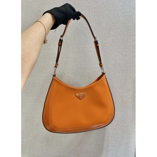 Prada Cleo brushed leather shoulder bag  Size: 30x18.5x4cm