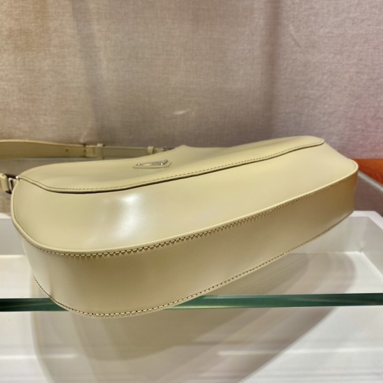 Prada Cleo brushed leather shoulder bag  Size: 30x18.5x4cm