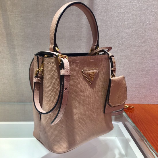 Small Prada Panier Saffiano leather Bucket bag Size: 17x18x10.5CM