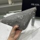 Prada Crystal Triangle pouch