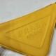 Leather Prada Triangle pouch Size: 26x14x5cm