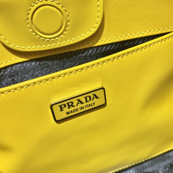 Prada Cleo brushed leather shoulder bag  Size: 30x18.5x4cm