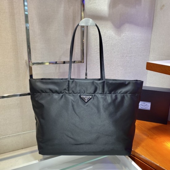 Prada Re-Nylon and Saffiano leather tote bag