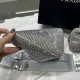 PRADA TRIANGLE CRYSTAL SHOULDER BAG SIZE:20X27.5X20cm