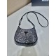 Prada Cleo satin bag with crystals Size: 22x18.5x4.5CM