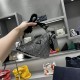 PRADA TRIANGLE CRYSTAL SHOULDER BAG SIZE:20X27.5X20cm