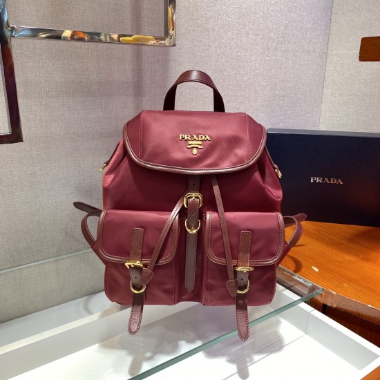 Prada Small Re-Nylon backpack  Size:24x28x12cm