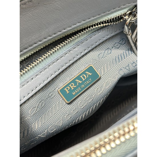 Prada Galleria satin mini-bag with crystals Size: 20x15x9.5CM