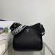 Prada Large Leather hobo bag  Size: 30x28x12CM