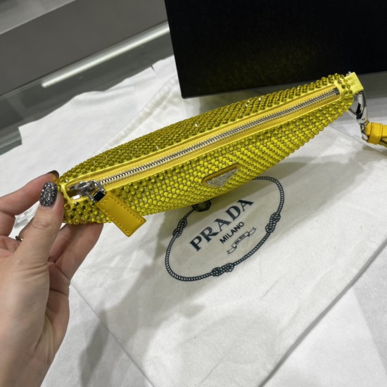 Prada Crystal Triangle pouch