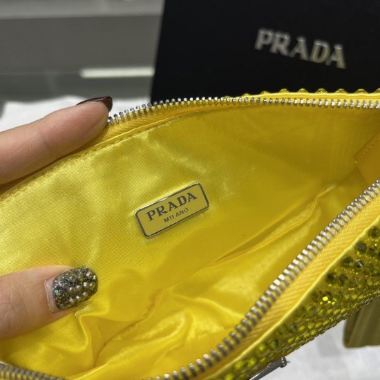 Prada Crystal Triangle pouch