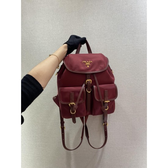 Prada Small Re-Nylon backpack  Size:24x28x12cm