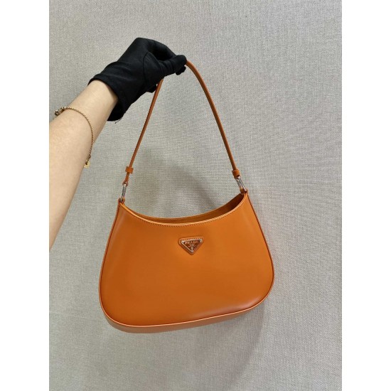 Prada Cleo brushed leather shoulder bag  Size: 26.5x15x4CM