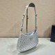 Prada Cleo satin bag with crystals Size: 22x18.5x4.5CM