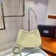 Prada Cleo brushed leather shoulder bag  Size: 30x18.5x4cm