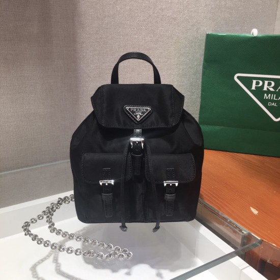 Prada Re-Nylon mini backpack Size:17x15.5x8cm