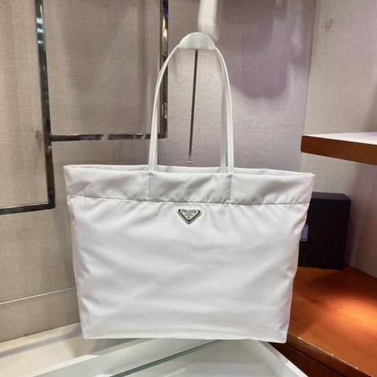 Prada Re-Nylon and Saffiano leather tote bag