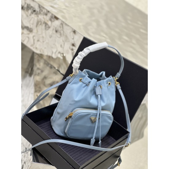 Prada Duet Re-Nylon Bucket shoulder bag