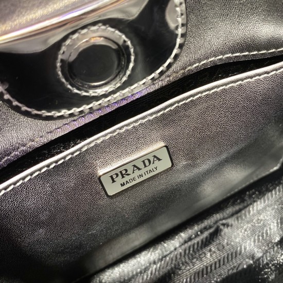 Prada Cleo brushed leather shoulder bag  Size: 30x18.5x4cm