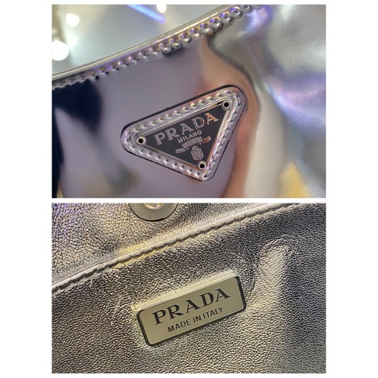 Prada Cleo brushed leather shoulder bag  Size: 26.5x15x4CM