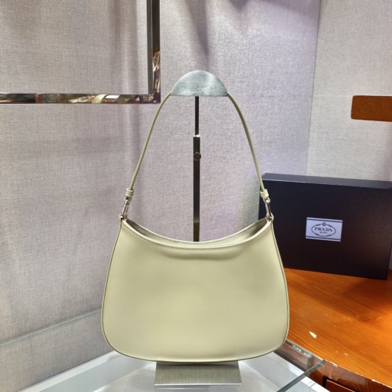 Prada Cleo brushed leather shoulder bag  Size: 26.5x15x4CM