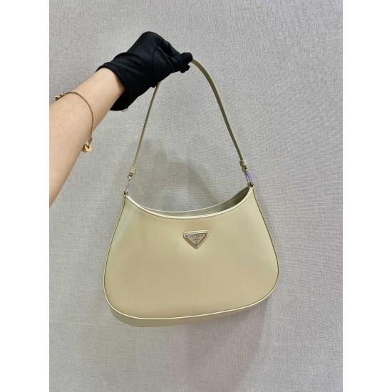 Prada Cleo brushed leather shoulder bag  Size: 26.5x15x4CM