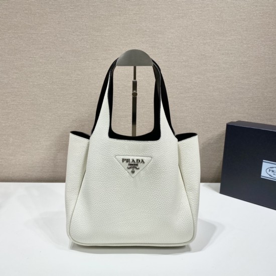 Prada Leather tote  Size: 25x21.5x14CM