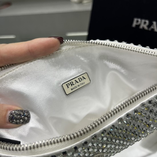 Prada Crystal Triangle pouch