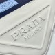 Leather Prada Triangle pouch Size: 26x14x5cm