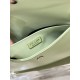 Prada Cleo brushed leather shoulder bag with flap Size:22x15.5x4cm