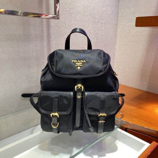 Prada Small Re-Nylon backpack  Size:24x28x12cm