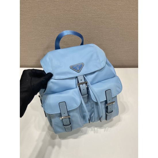 Prada Small Re-Nylon backpack  Size:24x28x12cm