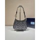 Prada Cleo satin bag with crystals Size: 22x18.5x4.5CM