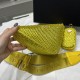 PRADA TRIANGLE CRYSTAL SHOULDER BAG SIZE:20X27.5X20cm