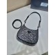 Prada Cleo satin bag with crystals Size: 22x18.5x4.5CM